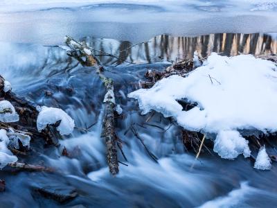 Big Pond Outlet in Winter Big Pond Outlet in Winter