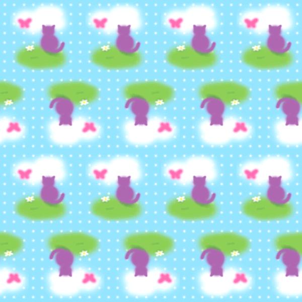 Cat Butterfly Pattern