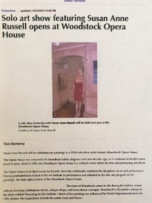 Solo Show Daily Herald Woodstock 2018 Solo Show Daily Herald Woodstock 2018