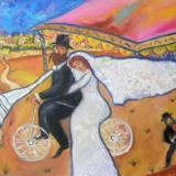 bicyclist wedding