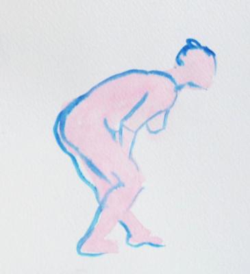 Gesture, Bending Female Nude Gesture, Bending Female Nude