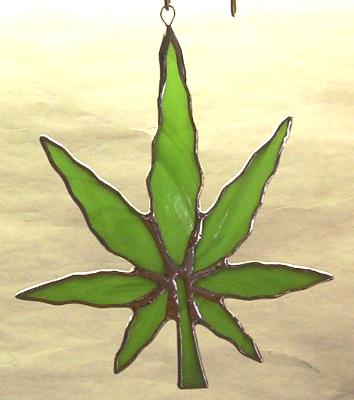 Hemp Leaf sun catcher Hemp Leaf sun catcher