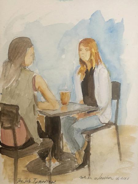 Job Interview at Coffeeshop