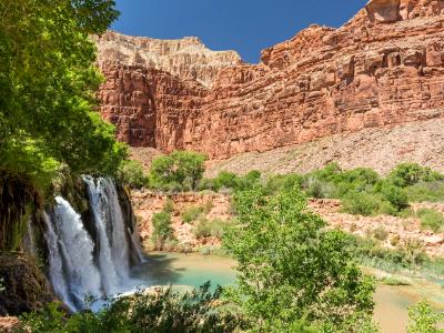 Navajo Falls in Havasu Canyon Navajo Falls in Havasu Canyon