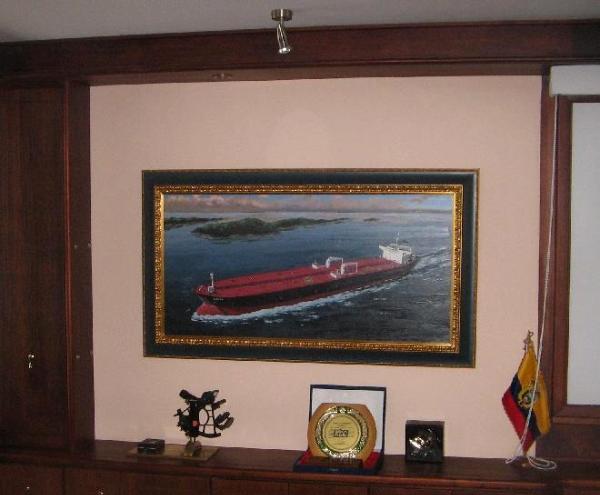 Ecuadorian oil carrier "Chimborazo", 120cm x 60cm, 2013