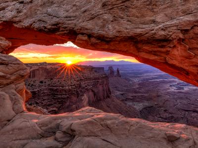 Summer Sunrise Through Mesa Arch