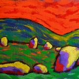 Piper's Stone Circle under a Red Sky