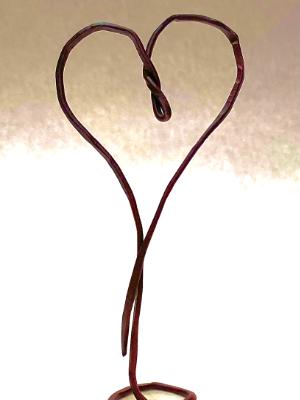   "Beaten Heart"   2.5" x 5" 