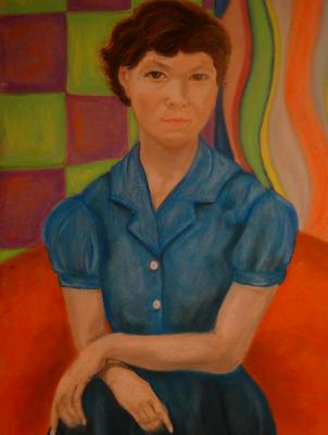 Woman in Blue Dress Woman in Blue Dress