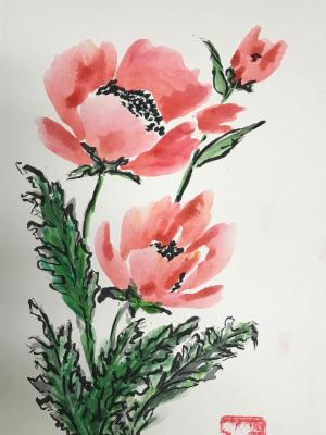 16x12" Poppies (available) 16x12" Poppies (available)