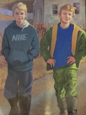 Twins 30x40" oil Twins 30x40" oil
