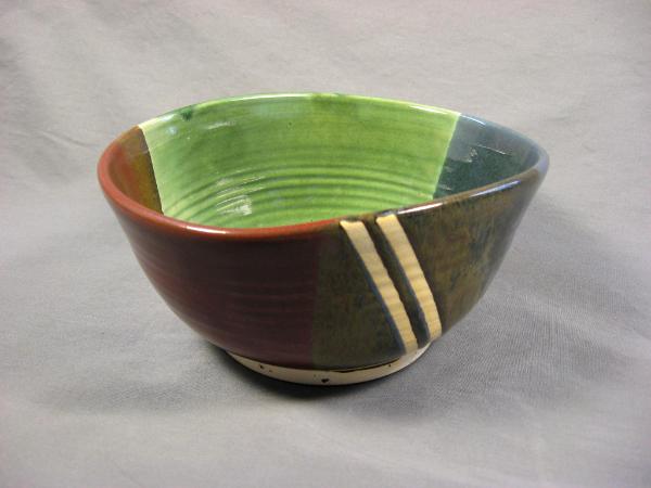 111119.F Bowl with Multiple Glazes