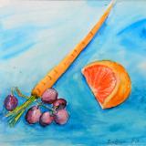 Orange, Grapes & Carrot