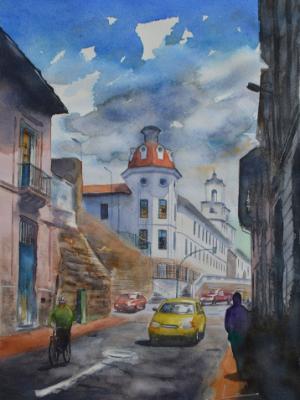 San Lázaro Hospital, 35cm x 50cm, 2017 San Lázaro Hospital, 35cm x 50cm, 2017