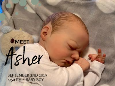 REALBORN BABY BOY ~ ASHER ~ ADOPTED/SOLD