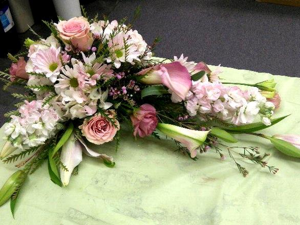 casket corner adornment California Flower Art Academy