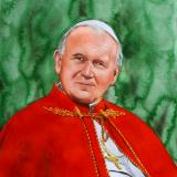 Portrait of Pope JOHN PAUL II, 80cm x 60cm, 2104