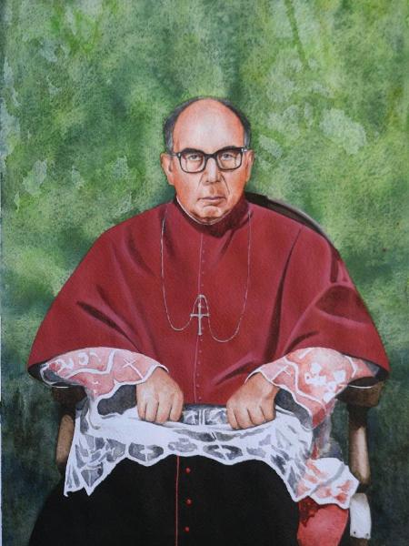 Portrait of Bishop FRANCISCO YANEZ, 80cm x 60cm, 2014