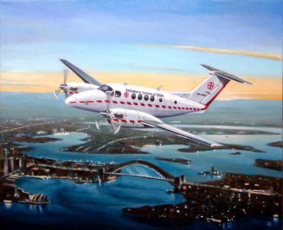 Kingair over Sydney Kingair over Sydney