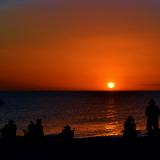 Sunset watchers. Manasota Key. Florida. Feb.16.2022
