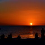 Sunset watchers. Manasota Key. Florida. Feb.16.2022