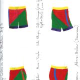 Complementary Colors - Beach Britches - Red & Green