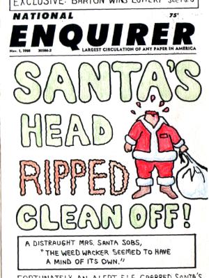 Santa Has an Accident- Front Santa Has an Accident- Front