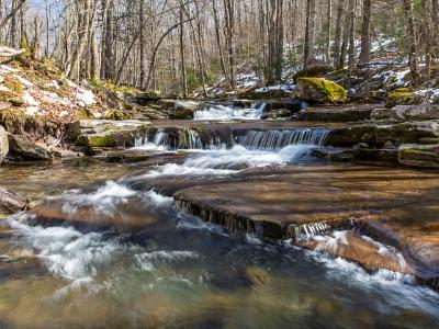 West Kill Tumbles over Flat Rocks West Kill Tumbles over Flat Rocks