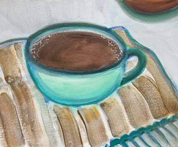 Still Life Triptych - Coffee Cup