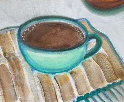 Still Life Triptych - Coffee Cup