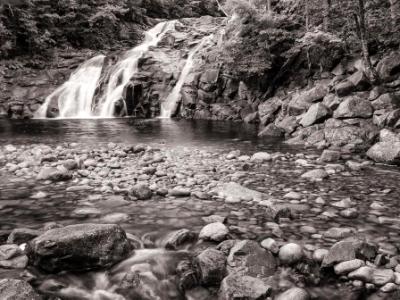 Mary Ann Falls & Pool B&W Mary Ann Falls & Pool B&W