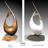 lorelei | cast bronze | steel & resin | 31"x12"x15" 