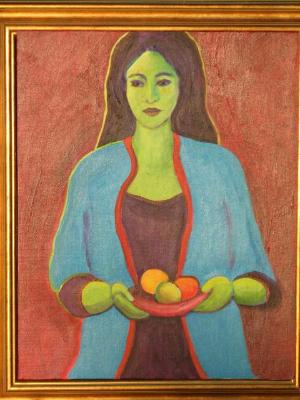 LADY WITH FRUIT (sold) LADY WITH FRUIT (sold)