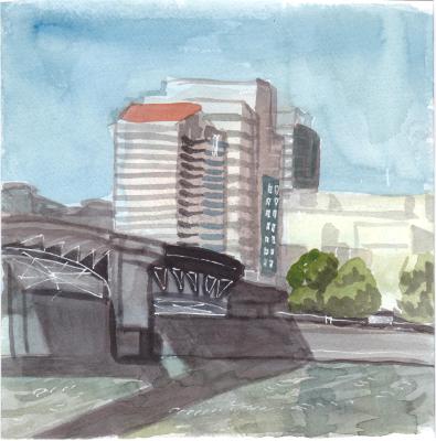 Portland Bridge and Buildings