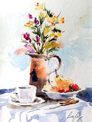 Copper Pitcher and Pears Still Life Copper Pitcher and Pears Still Life