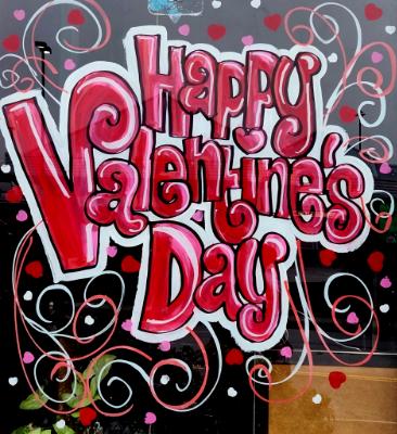 Happy Valentine's Day sign Happy Valentine's Day sign