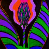Climbing the cosmic axis through an altered consciousness.