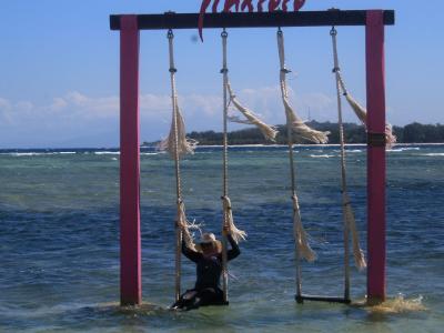 Swing in the water Swing in the water
