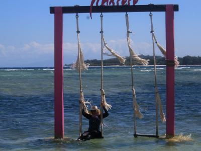 Swing in the water