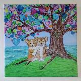 Love tree 8x8 can be personalized 