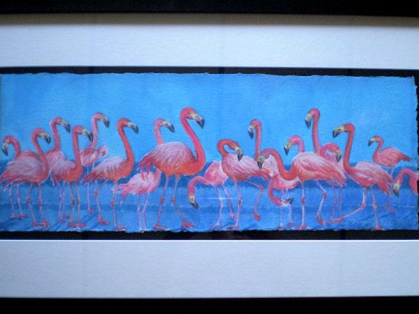 SOLD-Flamingos