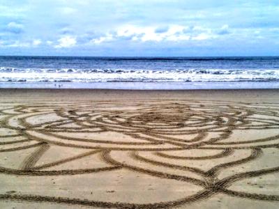 large scale sand mandala