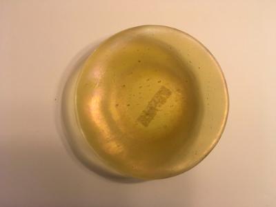 Small yellow irid bowl Small yellow irid bowl