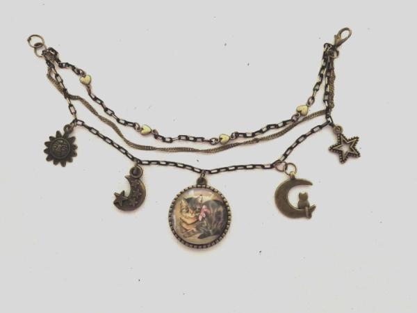 Vintage Kitty with Tree of Life medallion