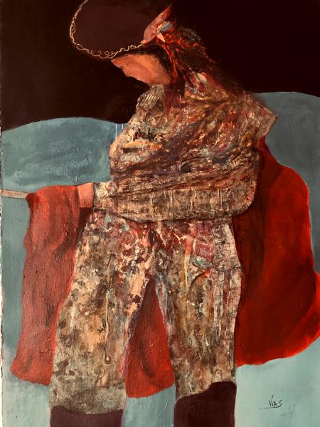 Ole’ - Acrylic on  Paper -Mixed Media   38x30