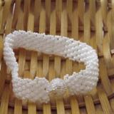 B-79 white woven bracelet