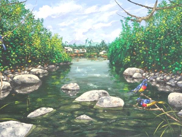 View of the jungle, 140cm x 70cm, 2013