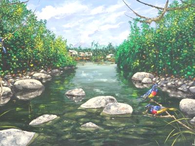 View of the jungle, 140cm x 70cm, 2013 View of the jungle, 140cm x 70cm, 2013
