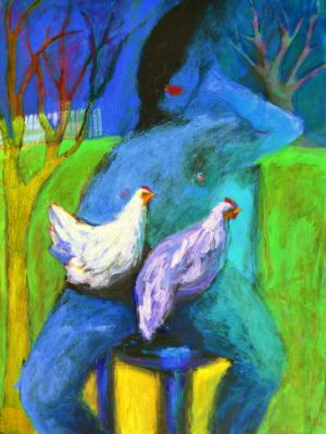 Sitting with Chickens Sitting with Chickens