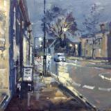 Evening light Bath road junction, Swindon Old Town